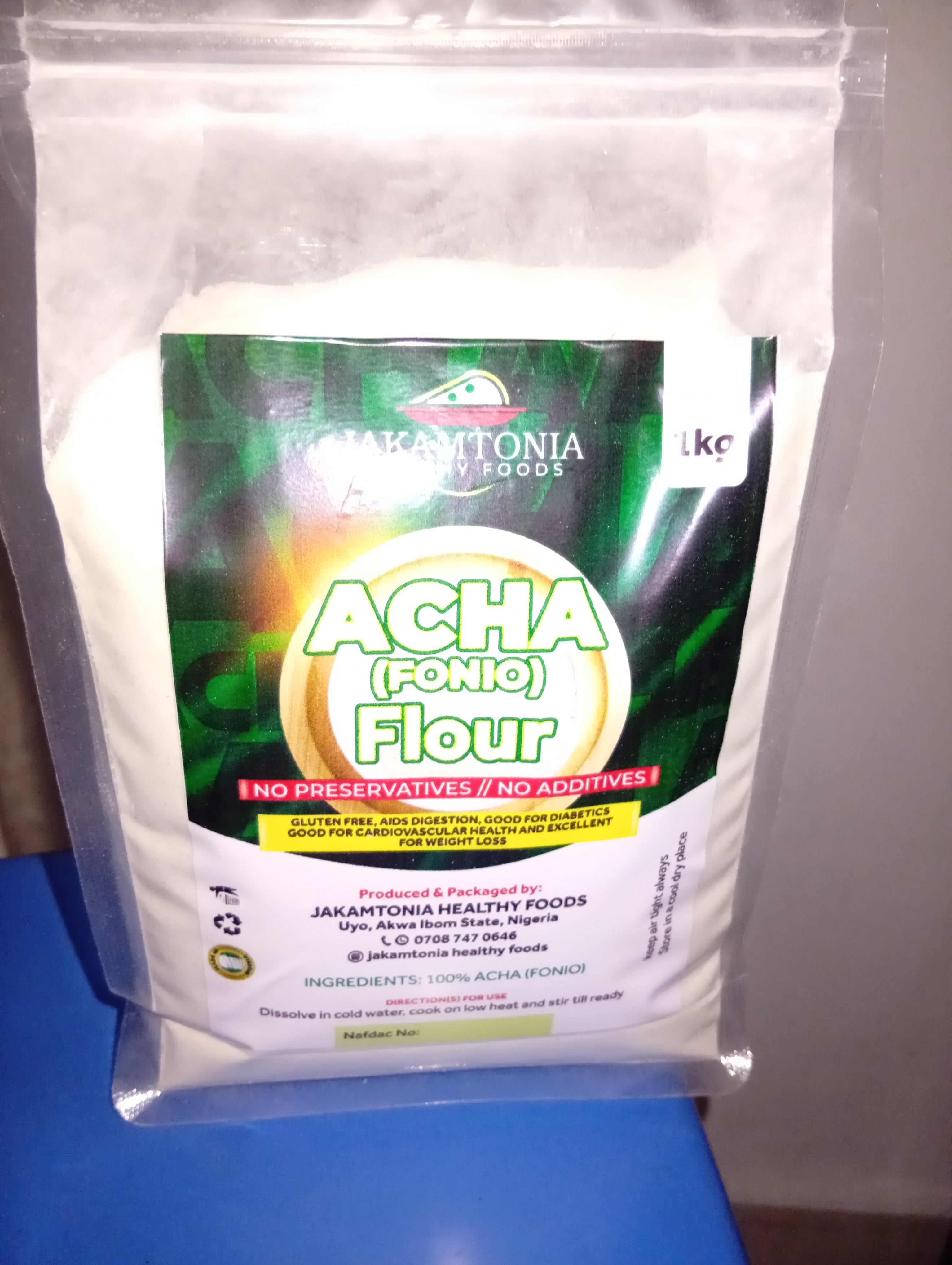Acha flour