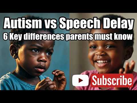Preview image for the video "Autism vs speech delay ".