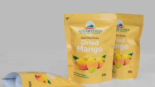 Crunchy mango chips