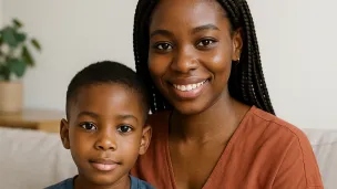 Nigerian Mom and Child