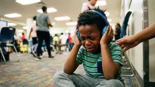 Autistic child screaming 
