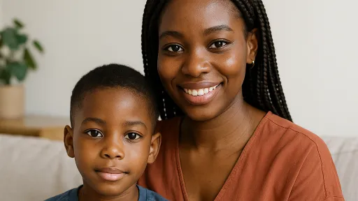 Nigerian Mom and Child