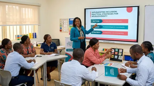 A consultant leading a group of professionals