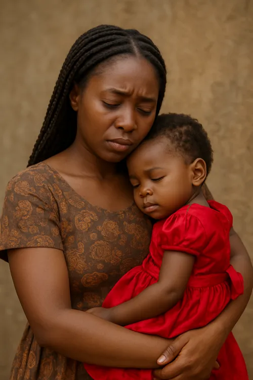 A mother and her daughter.