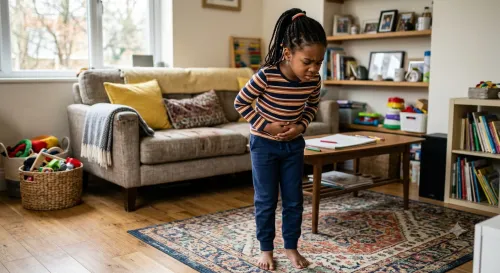 Autism and gut health problems in an autistic child with stomach discomfort 