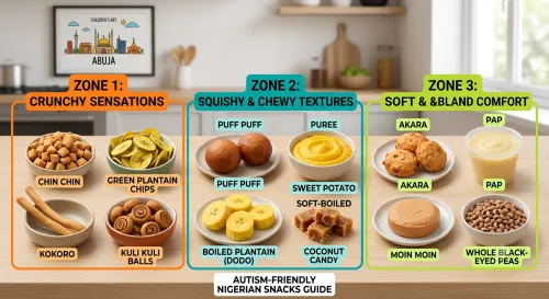 Sensory Food Ideas: Autism Friendly Nigerian Snacks by Texture