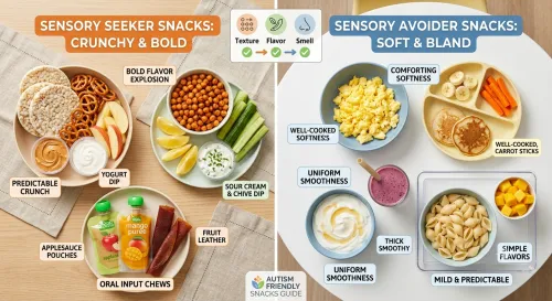 Autism Friendly Snacks: Sensory Seeker vs. Avoider Guide