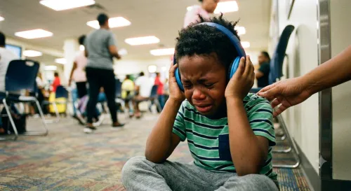 Autistic child screaming 